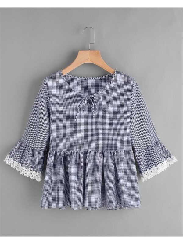 Trendy Dark Blue Women Top