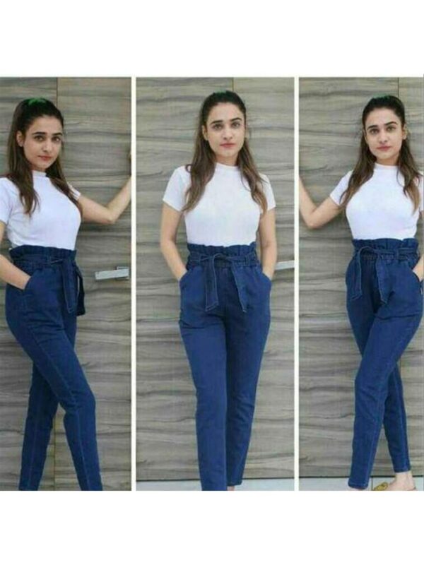 Classic Feminine Solid Colour Women Jeans