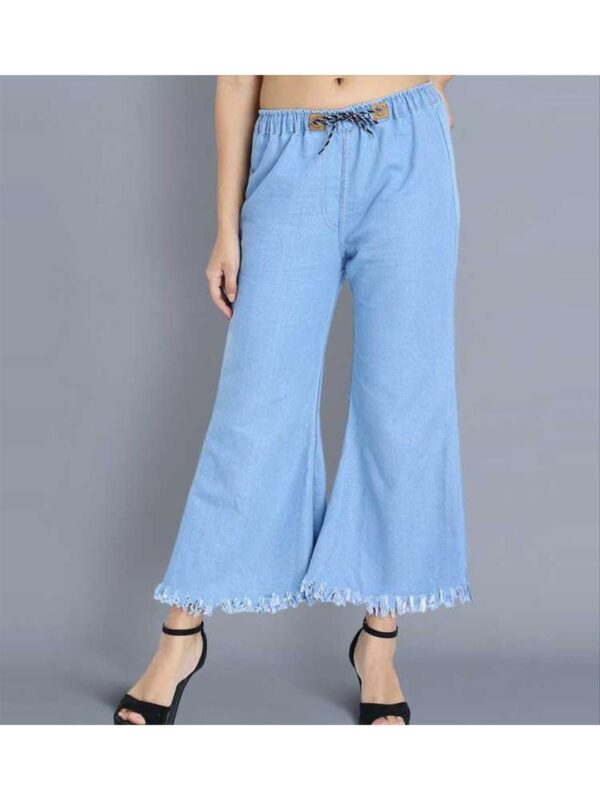 Casual Denim Women Palazzos