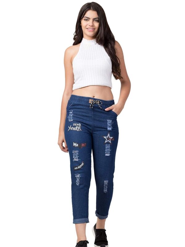 Patch Work Women Stylish Jeans