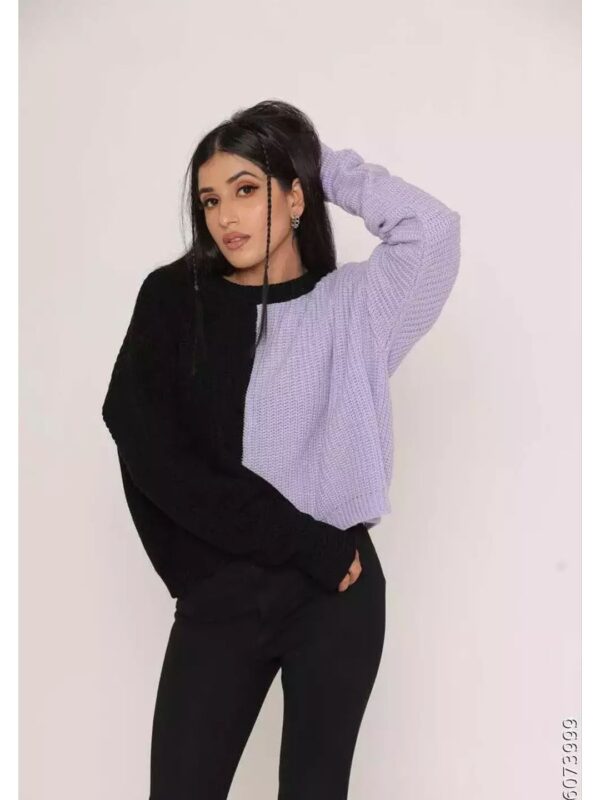 Oversized ColourBlock Pullover for Women