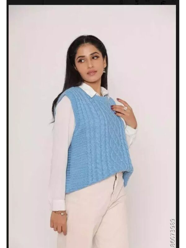 Oversized Round Neck Knitted Sweater for Women