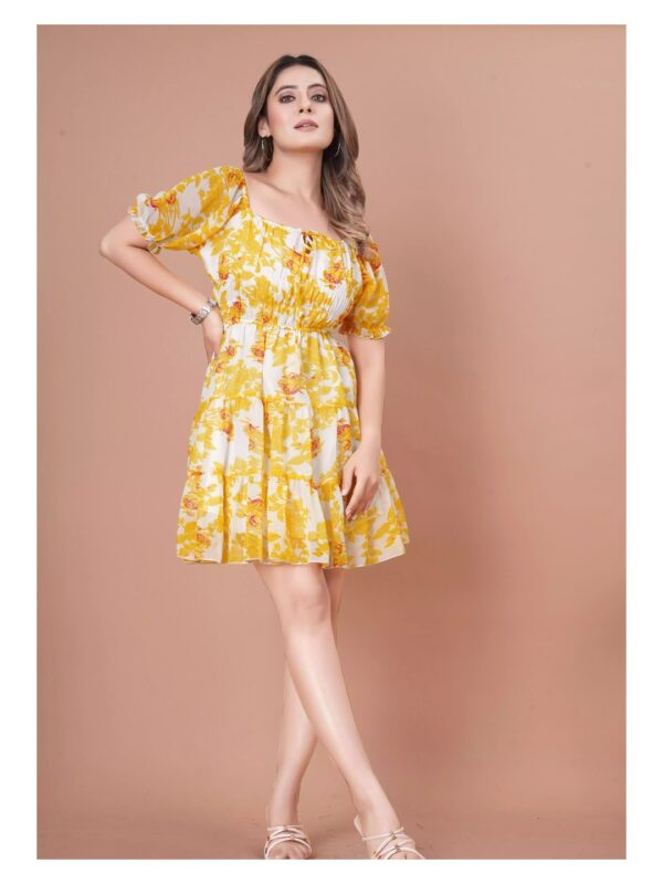 Floral Tiered Shift Dress for Women