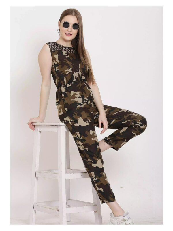 Printed Straight Fit Jumpsuit for Women