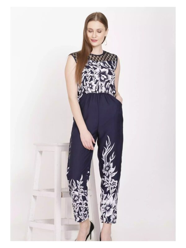 Printed Straight Fit Jumpsuit for Women