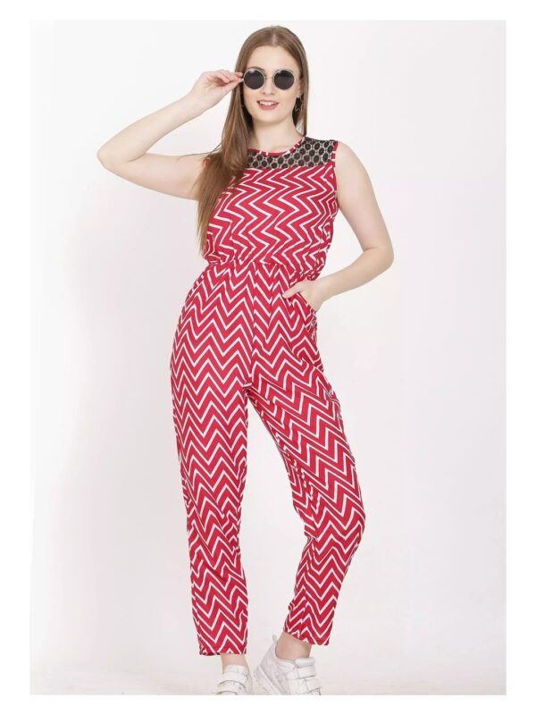 Printed Straight Fit Jumpsuit for Women