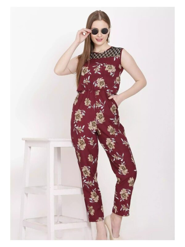 Printed Straight Fit Jumpsuit for Women