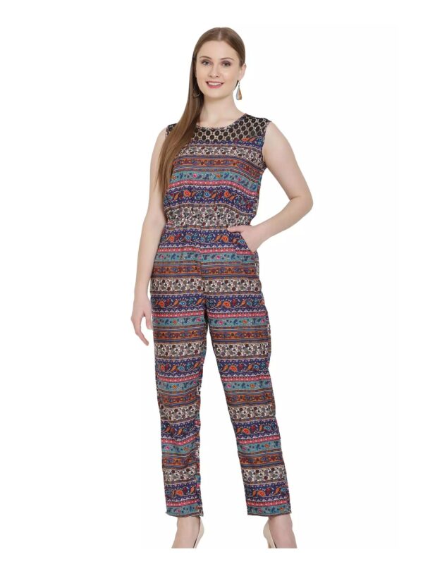 Printed Straight Fit Jumpsuit for Women