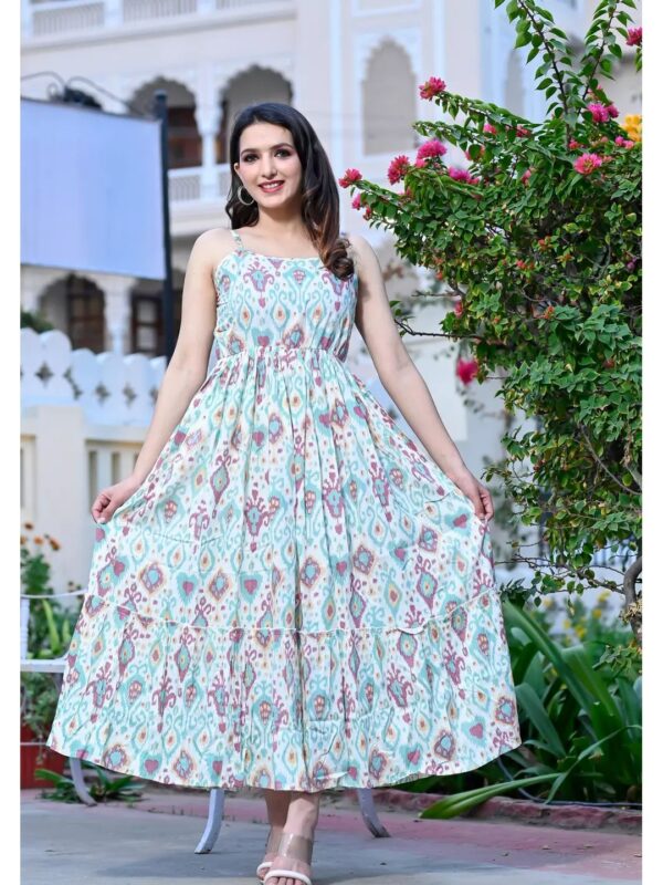 Floral Tiered Maxi Dress for Women