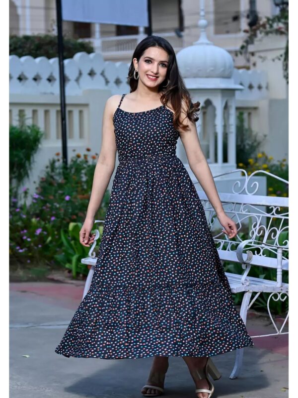 Floral Tiered Maxi Dress for Women