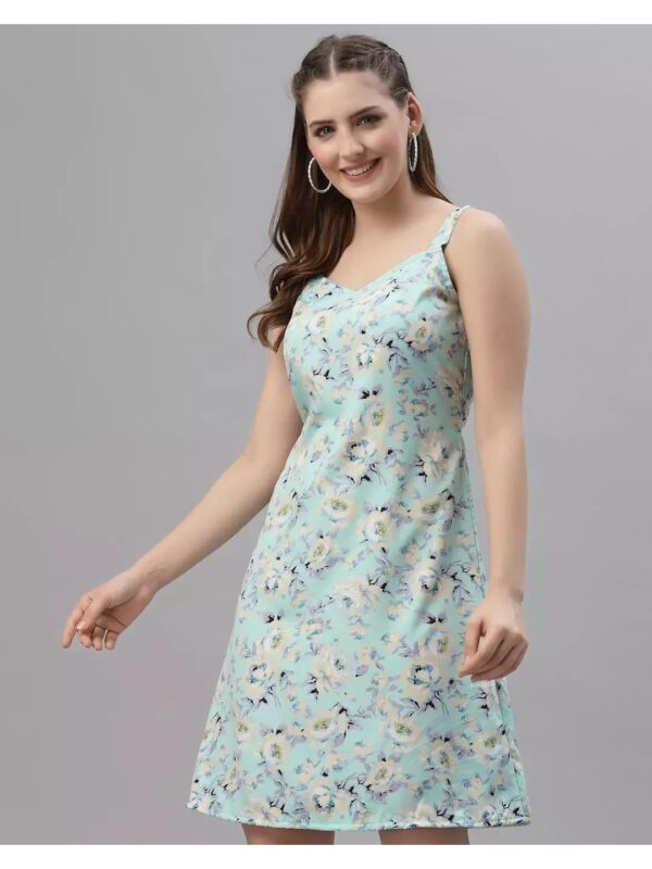A-Line Floral Mini Dress for Women