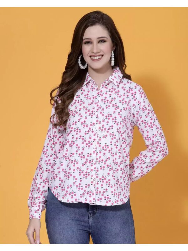 Printed Rayon Regular Shirt for Women