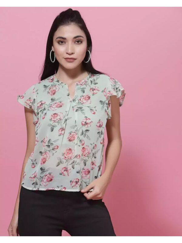 Floral Sheer Top for Women