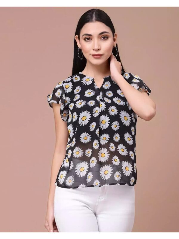 Floral Sheer Top for Women