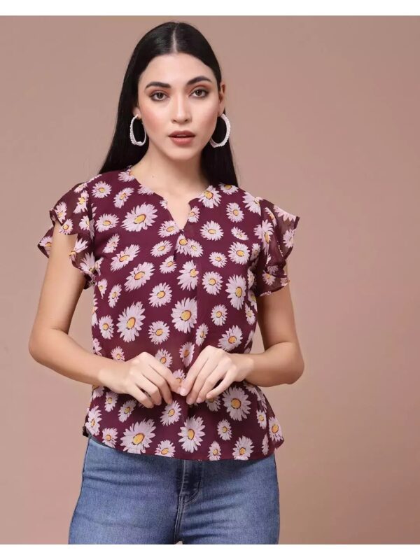 Floral Sheer Top for Women