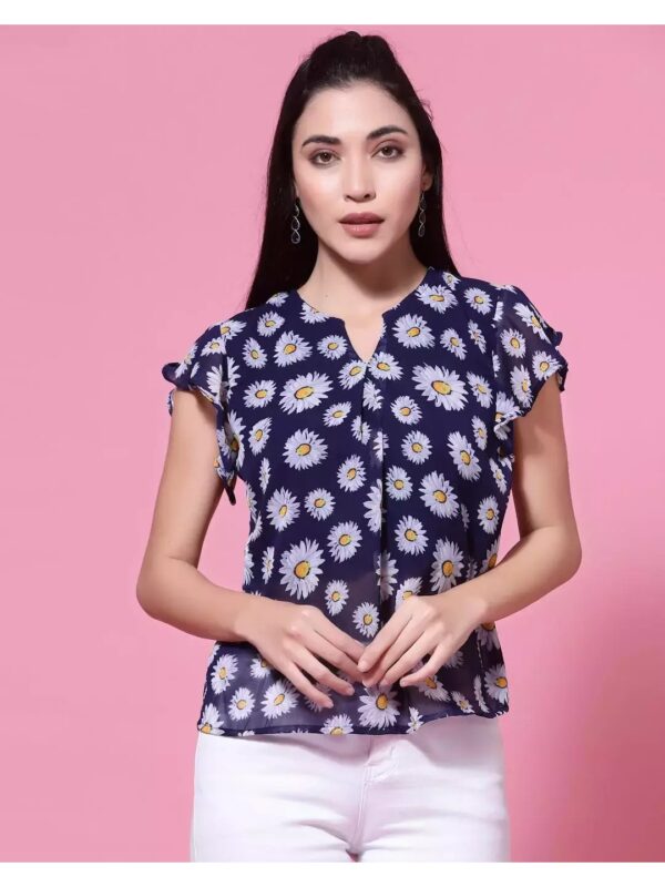 Floral Sheer Top for Women