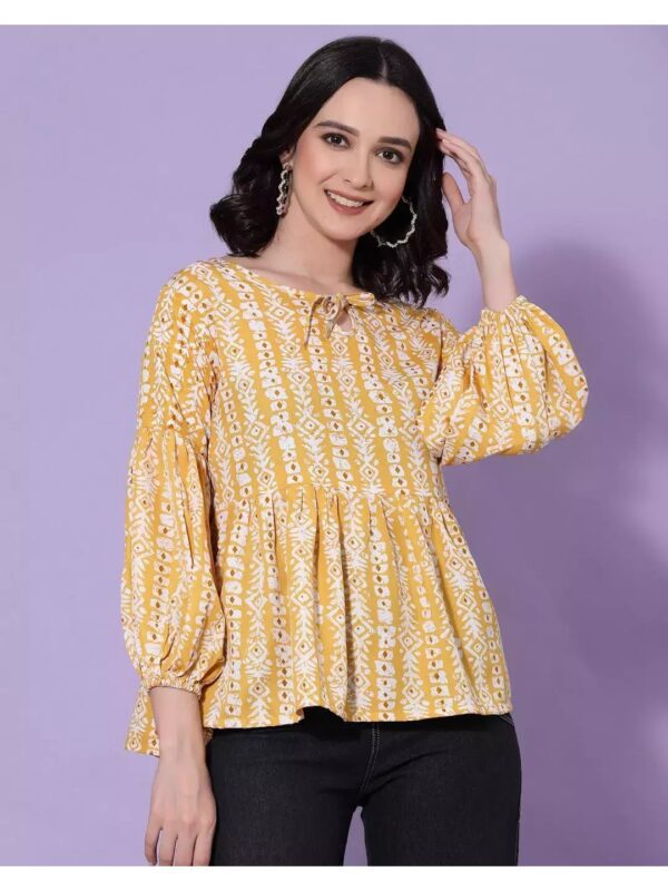 Floral Peplum Top for Women
