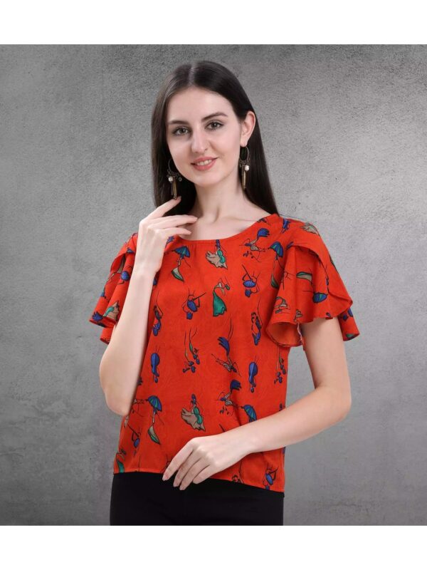 Floral Ruffle Top for Women