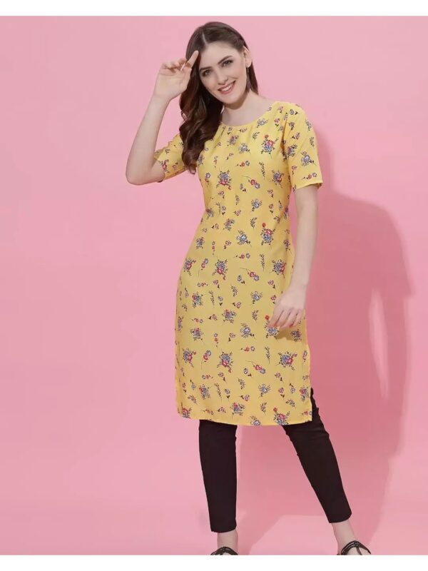 Printed Regular Straight Kurta for Women