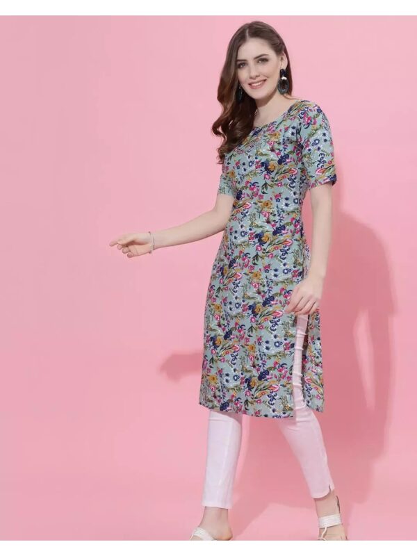 Printed Regular Straight Kurta for Women