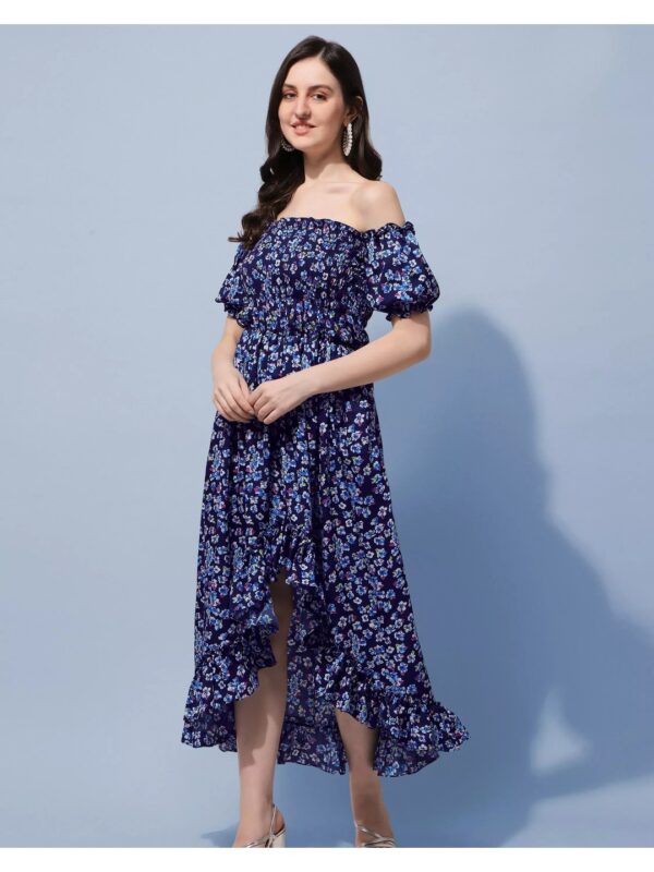 Printed High-Low Dress for Women