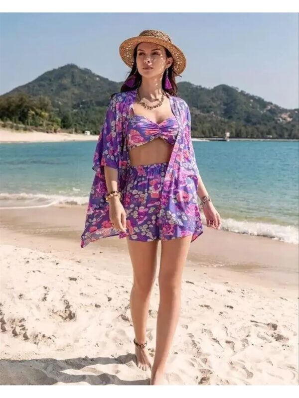 Floral Print Beachwear Co-ord Set for Women