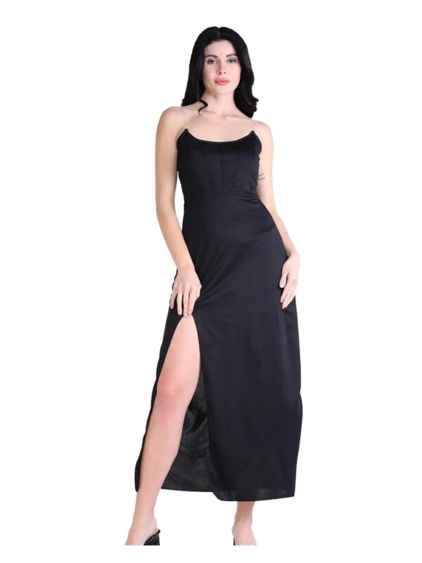 Solid Corset Slip Dress for Women