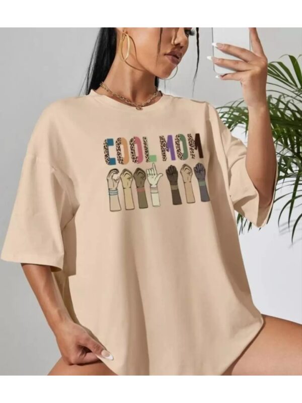 Trendy Graphics Print Oversized T-shirt for Women