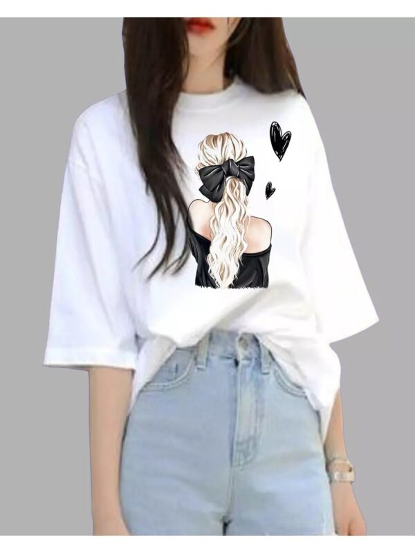 Trendy Graphics Print Oversized T-shirt for Women