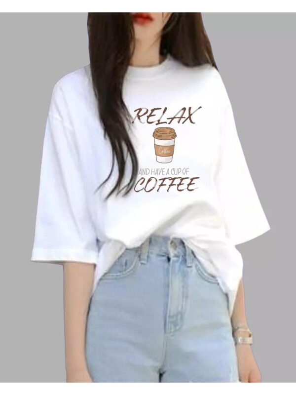 Trendy Graphics Print Oversized T-shirt for Women
