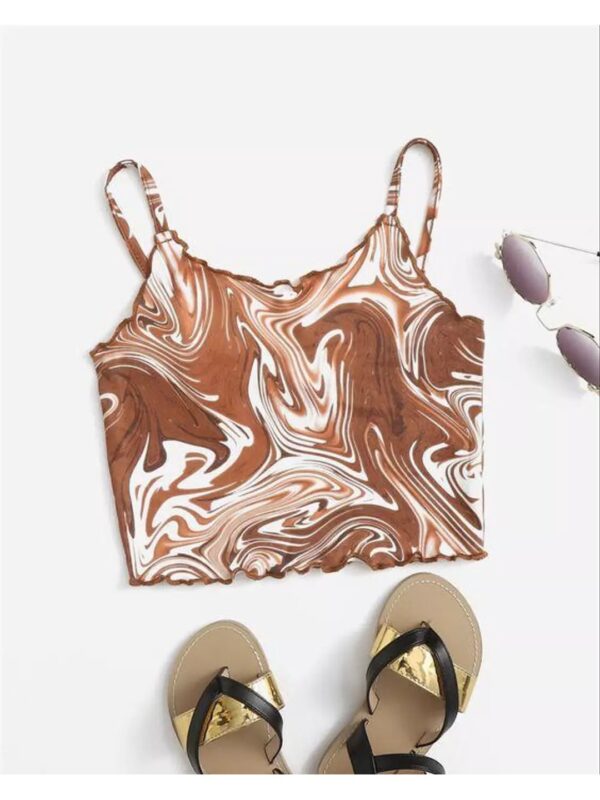 Abstract Print Cami Top for Women
