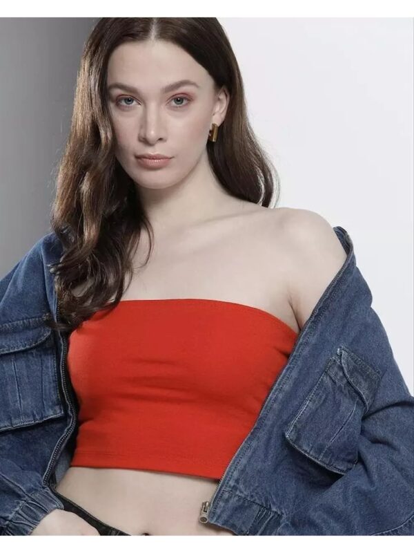 Trendy Solid Tube Top for Women