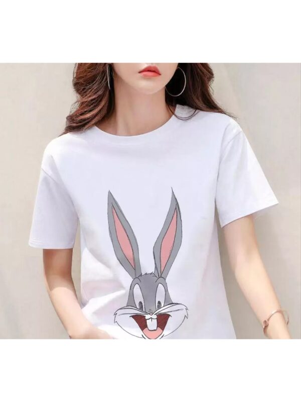 Bugs Bunny Printed Oversized T-shirt for Women
