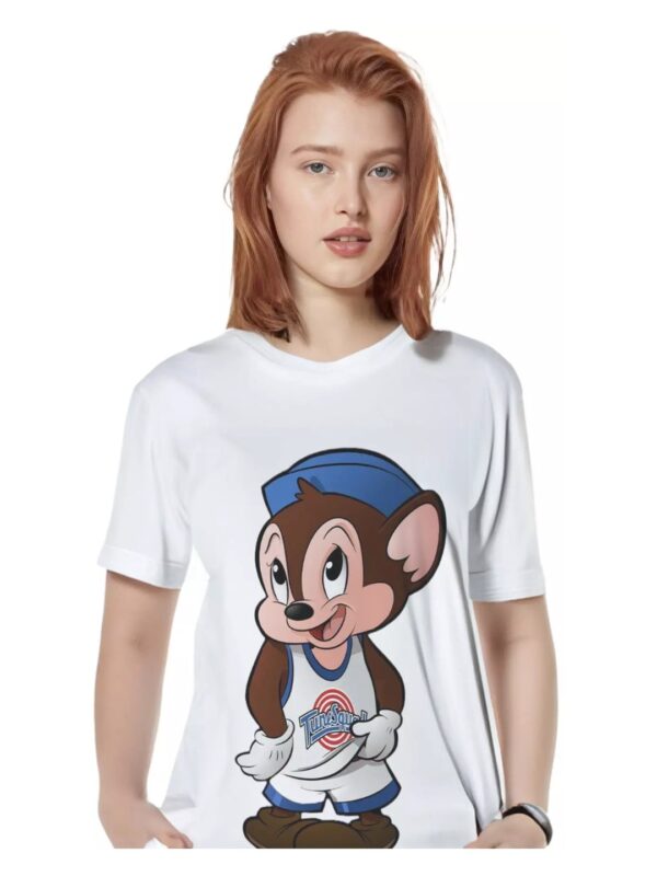 Sniffles Tune Squad Printed Oversized T-shirt for Women