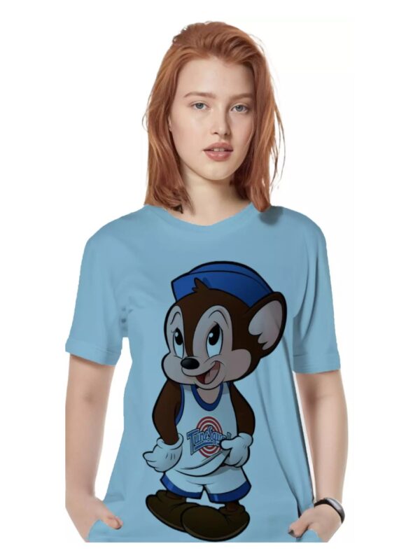 Sniffles Tune Squad Printed Oversized T-shirt for Women