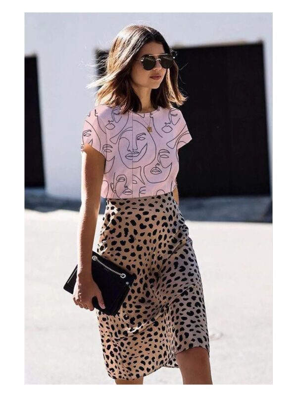 Abstract Face Art Regular T-shirt for Women