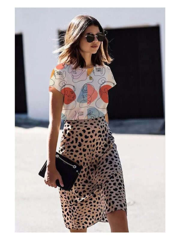 Abstract Face Art Regular T-shirt for Women