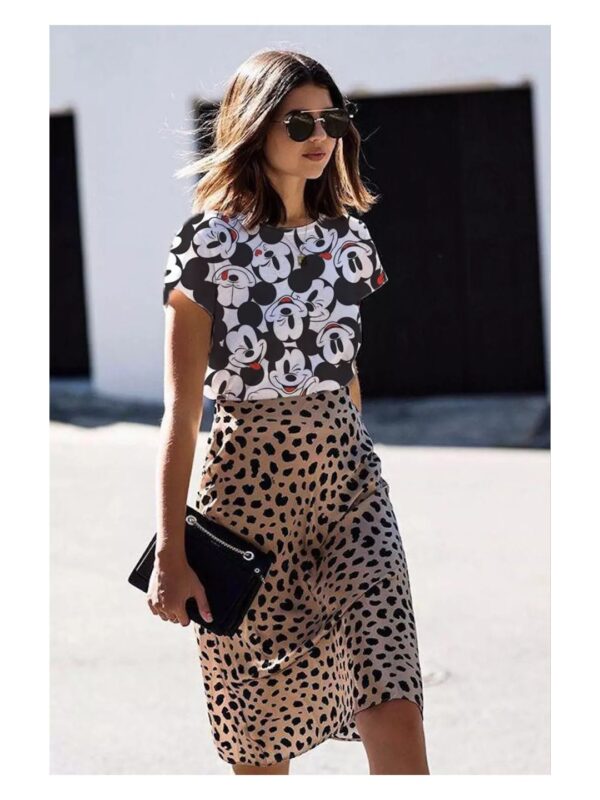 Trendy Mickey Mouse Printed Oversized T-shirt for Women