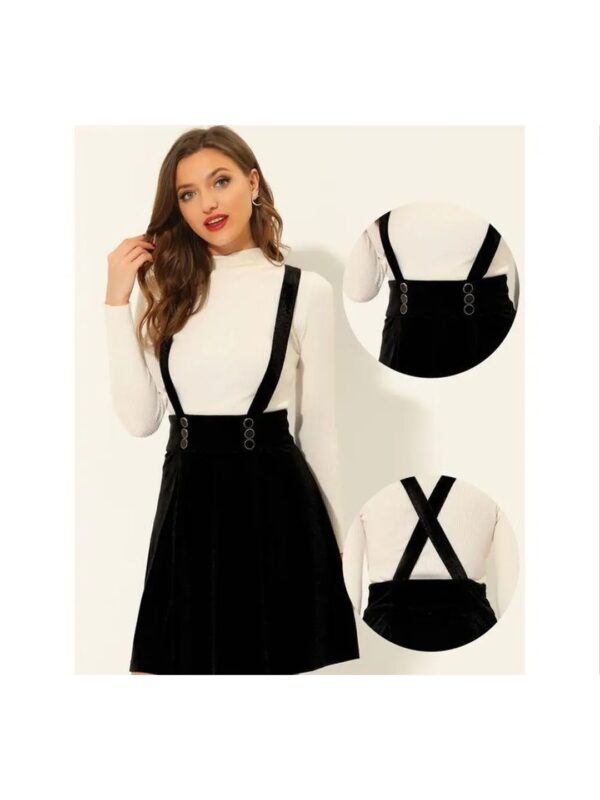 Dungaree Skirt with T-shirt Combo for Women