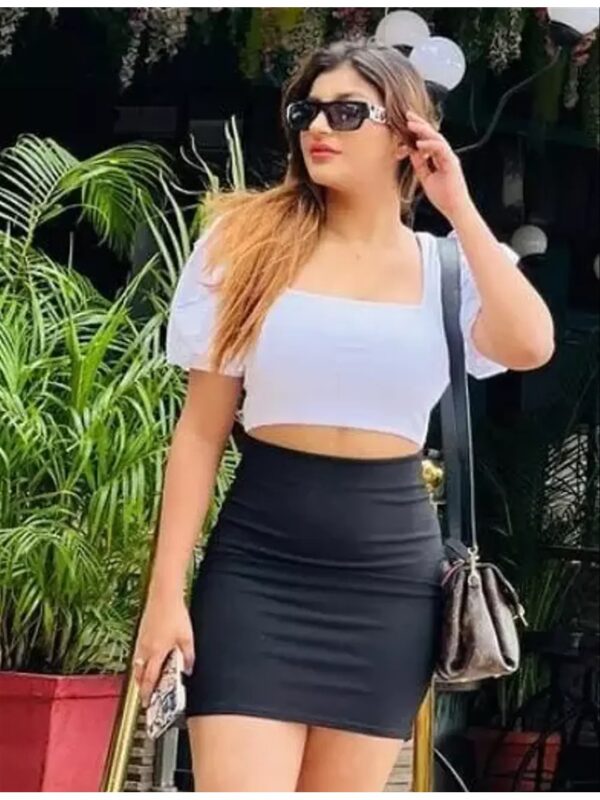 Solid Mini Pencil Skirt for Women