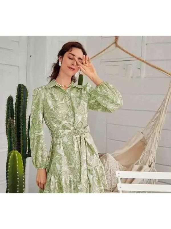 Ethnic Gota Printed Shirt Dress for Women