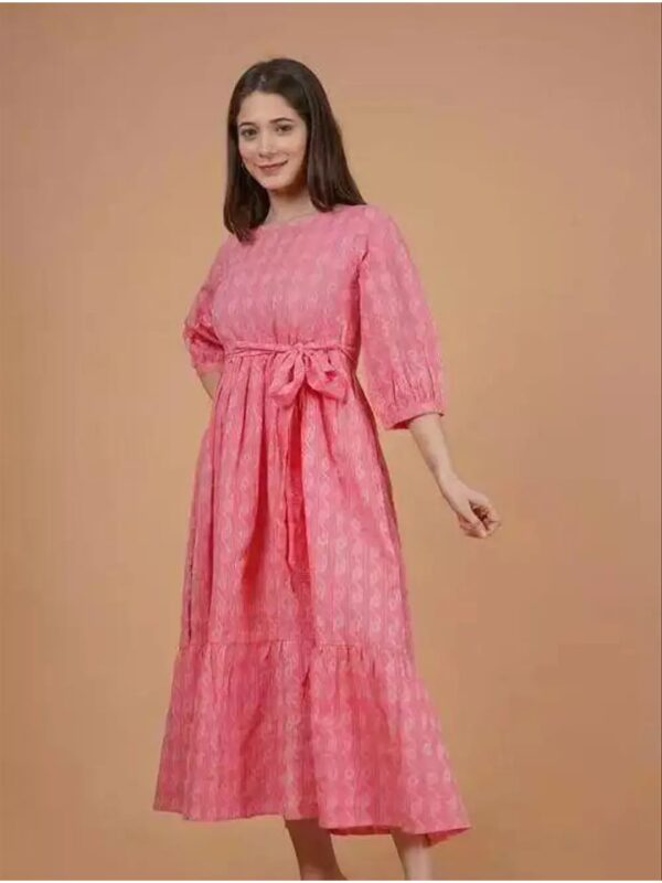 Floral Printed Tiered Maxi Dress for Women