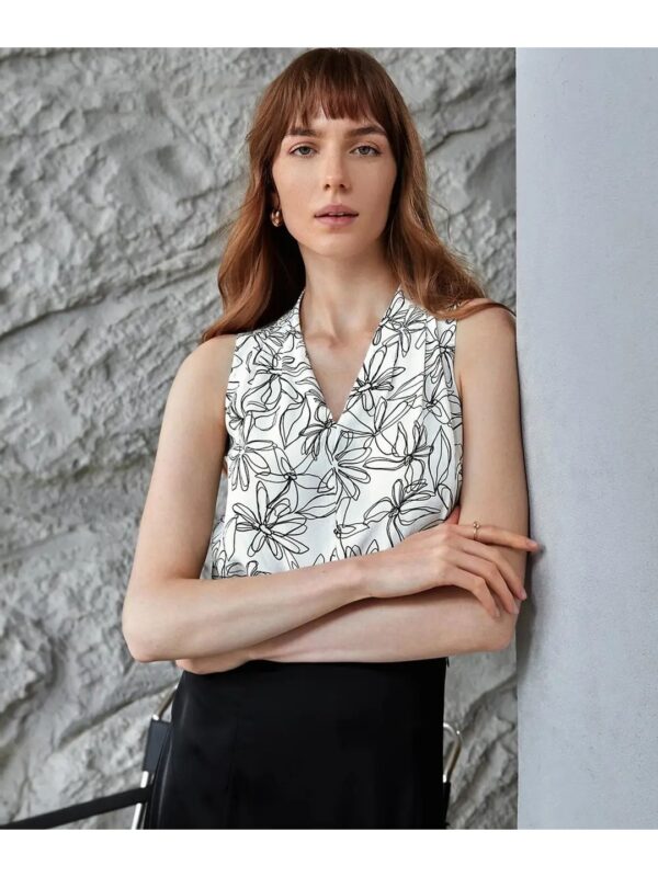 Selvia Floral Sleeveless Top for Women