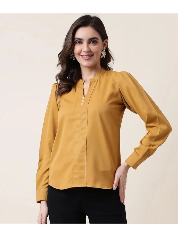 Selvia Yellow Tunic Top for Women