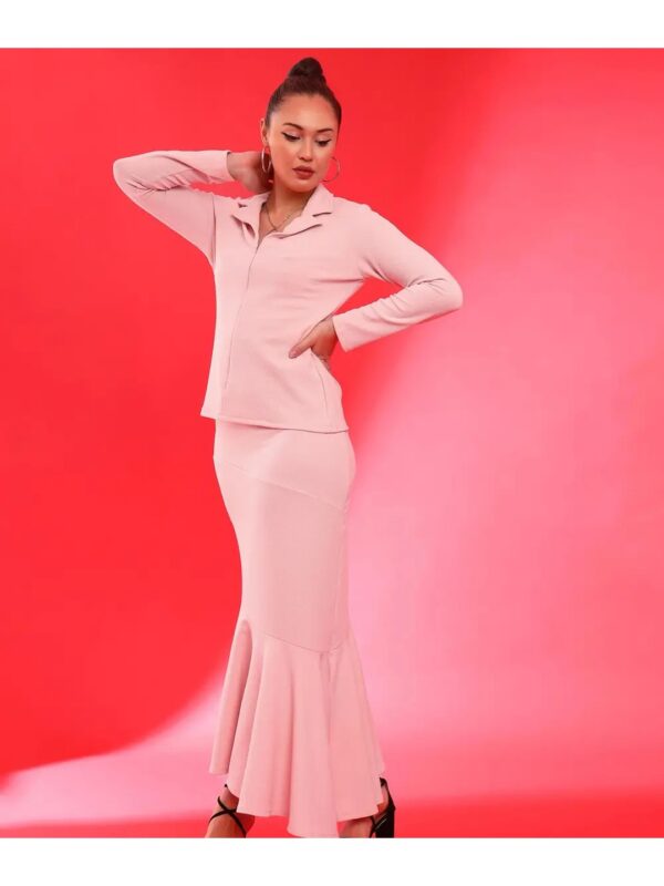 Selvia Solid Blazer Co-ord Set for Women