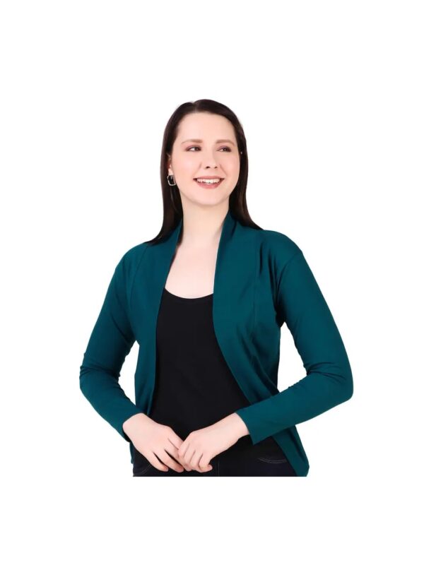 Solid Long Sleeve Bodycon Shrug for Women