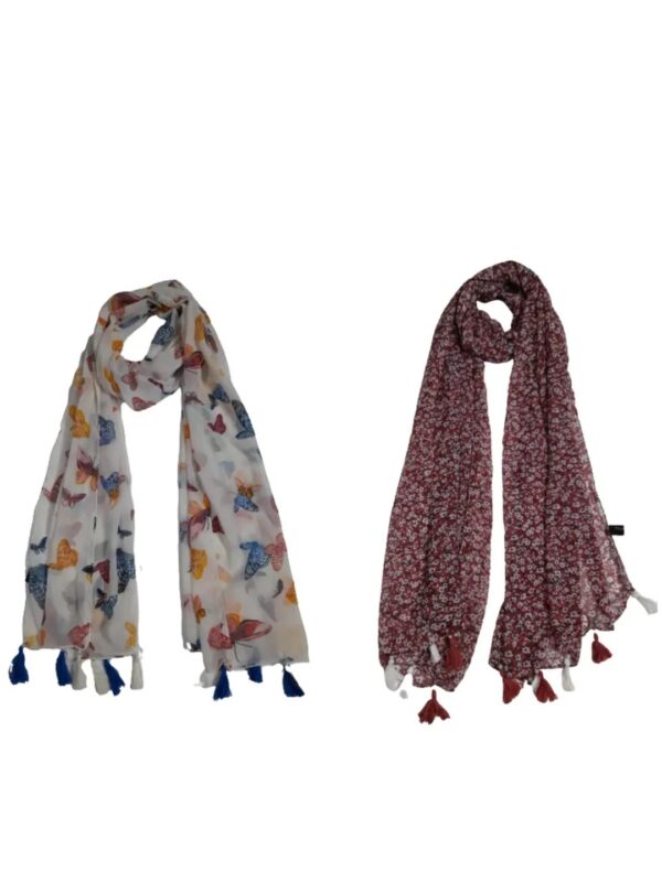 Brown Printed Scarf Combo for Women