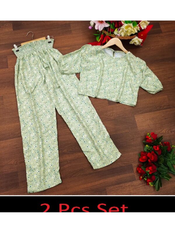 Multicolour Nightsuit Floral Co-ord Set for Women