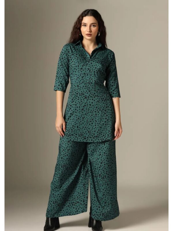 Polka Dot Co-ord Kurta Set for Women