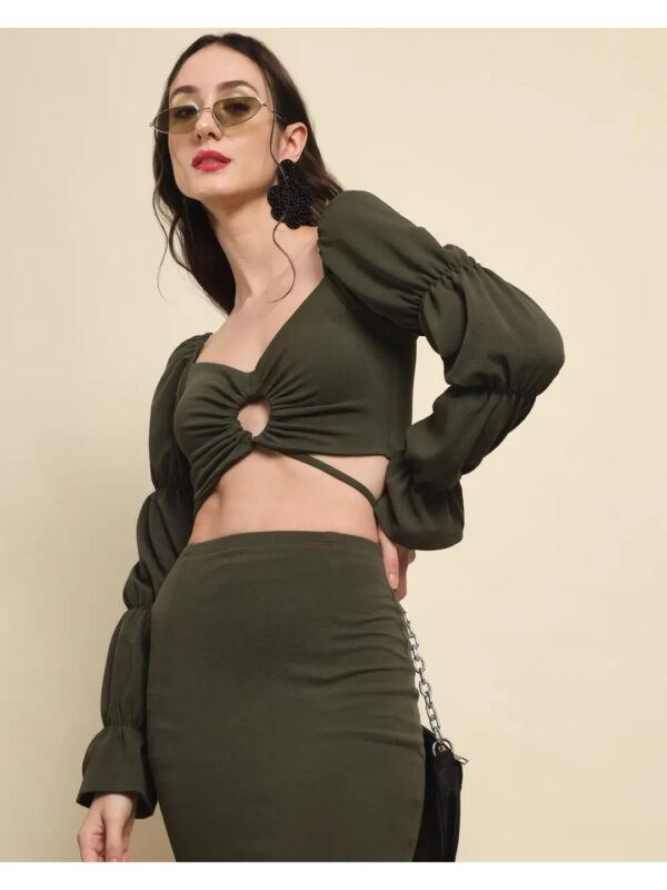 Black Cut-out Bodycon Dress for Women